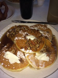 Pecan pancakes from Pancake Pantry