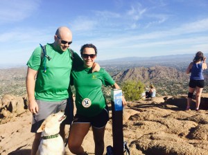 34 weeks with my fellas. Camelback Mountain summit