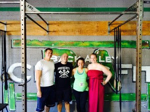 Aunts Kenny & Jenny watch us during 14.3